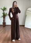 Kahve Vatkalı Eşofman Takımı