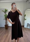 Kahverengi İkili Elbise