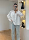 Karen Beyaz Oversize Gömlek