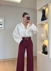 Karen Beyaz Oversize Gömlek
