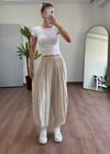 Krem Modal Kumaş Şalvar Pantolon