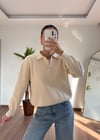 Krem Polo Yaka Triko