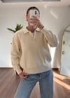 Krem Polo Yaka Triko