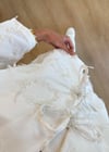 Lady Beyaz Dokulu Kimono Gömlek