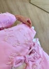 Lady Pembe Dokulu Kimono Gömlek