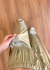 Lara Bağlamalı Yeşil Pantolon