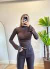 Lara Gipeli Kol Detay Kahverengi Bluz