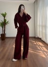 Levida Müslin Bordo Takım