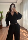 Levida Müslin Siyah Takım