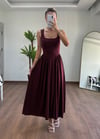 Lidya Bordo Elbise