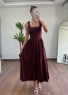 Lidya Bordo Elbise