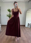Lidya Bordo Elbise