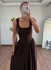 Lidya Kahve Elbise
