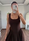 Lidya Kahve Elbise