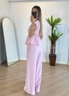 Lina Pembe Yarım Kol Takım