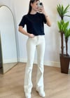 Linda İspanyol Paça Krem Jean