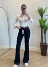 Linda İspanyol Paça Lacivert Jean 