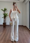 Liza Beyaz Alt Üst Takım