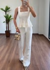 Liza Beyaz Alt Üst Takım