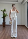 Liza Beyaz Alt Üst Takım