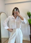 Liza Beyaz Fiyonk Gömlek