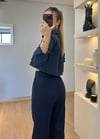 Liza Lacivert Fiyonk Gömlek