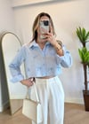 Liza Mavi Fiyonk Gömlek