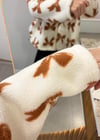 Lola Peluş Cepli Fiyonk Mont