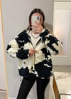 Lola Peluş Cepli Siyah Mont