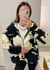 Lola Peluş Cepli Siyah Mont