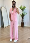 Loris Pembe Yelek Takım