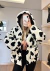 Love Siyah Peluş Mont