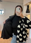 Love Siyah Peluş Mont