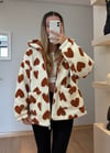 Love Turuncu Peluş Mont