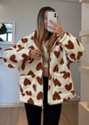 Love Turuncu Peluş Mont