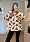 Love Turuncu Peluş Mont