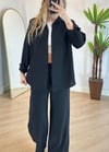 Loyan Siyah Gömlek Takım