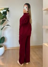 Lucy Şal Yaka Bordo Takım