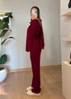 Lucy Şal Yaka Bordo Takım