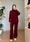 Lucy Şal Yaka Bordo Takım