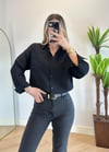 Lucy Siyah Tensel Gömlek