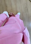 Luna Pembe Keten Ceket Takım
