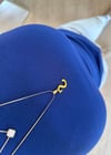 Mary Yarım Kollu Lacivert Pamuklu Body