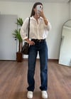 Merlin Koyu Mavi Straight Jean
