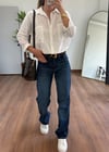 Merlin Koyu Mavi Straight Jean
