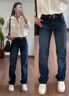 Merlin Koyu Mavi Straight Jean