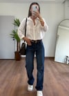 Merlin Koyu Mavi Straight Jean