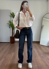 Merlin Koyu Mavi Straight Jean