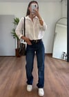 Merlin Koyu Mavi Straight Jean