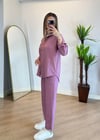 Milya Pembe Gömlek Takım
